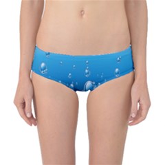 Water Bubble Blue Foam Classic Bikini Bottoms by Mariart