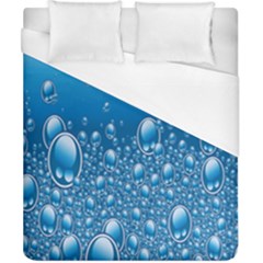 Water Bubble Blue Foam Duvet Cover (california King Size) by Mariart