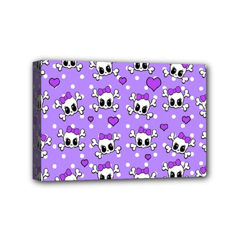 Cute Skulls  Mini Canvas 6  X 4  by Valentinaart