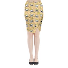 Cute Skull Midi Wrap Pencil Skirt by Valentinaart