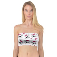 Cute Skull Bandeau Top by Valentinaart