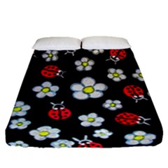 Sixties Flashback Fitted Sheet (queen Size) by dawnsiegler