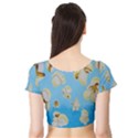 Air Popped Short Sleeve Crop Top (Tight Fit) View2