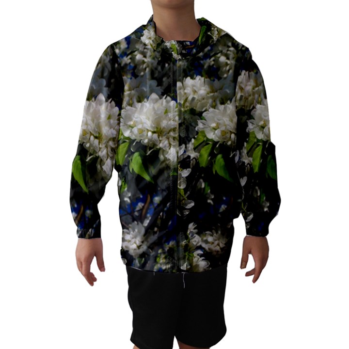 Floral Skies 2 Hooded Wind Breaker (Kids)