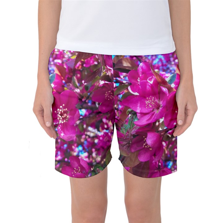 Pretty In Fuchsia 2 Women s Basketball Shorts