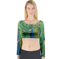 Royalty Long Sleeve Crop Top by dawnsiegler