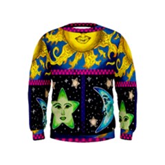 Celestial Skies Kids  Sweatshirt by dawnsiegler