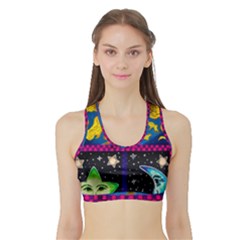 Celestial Skies Sports Bra With Border