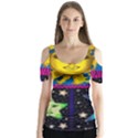 Celestial Skies Butterfly Sleeve Cutout Tee  View1