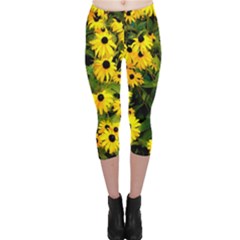 Walking Through Sunshine Capri Leggings  by dawnsiegler