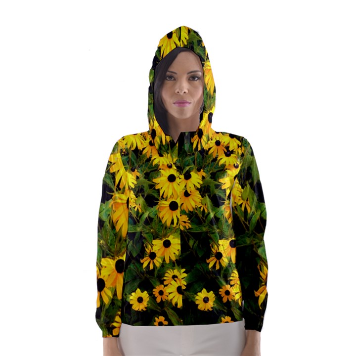 Walking Through Sunshine Hooded Wind Breaker (Women)