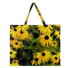 Walking Through Sunshine Zipper Large Tote Bag by dawnsiegler