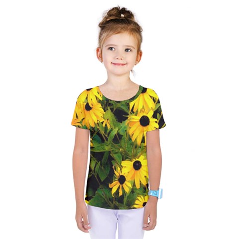 Walking Through Sunshine Kids  One Piece Tee by dawnsiegler