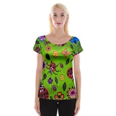 Lucky Ladies Women s Cap Sleeve Top by dawnsiegler