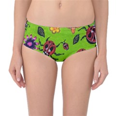 Lucky Ladies Mid-waist Bikini Bottoms by dawnsiegler