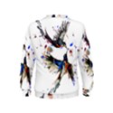  Colorful Love Birds Illustration With Splashes Of Paint Kids  Sweatshirt View2