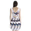  Colorful Love Birds Illustration With Splashes Of Paint Split Back Mini Dress  View2