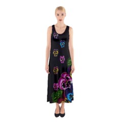 Floral Rhapsody Pt 1 Sleeveless Maxi Dress by dawnsiegler