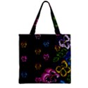 Floral Rhapsody Pt 1 Zipper Grocery Tote Bag View2