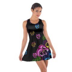 Floral Rhapsody Pt 1 Cotton Racerback Dress by dawnsiegler