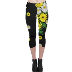 Floral Rhapsody Pt 3 Capri Leggings  by dawnsiegler