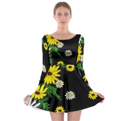 Floral Rhapsody Pt 3 Long Sleeve Skater Dress by dawnsiegler