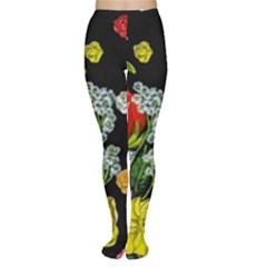 Floral Rhapsody Pt 4 Women s Tights by dawnsiegler