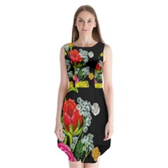 Floral Rhapsody Pt 4 Sleeveless Chiffon Dress   by dawnsiegler