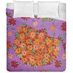 Floral Sphere Duvet Cover Double Side (california King Size) by dawnsiegler