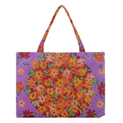 Floral Sphere Medium Tote Bag by dawnsiegler