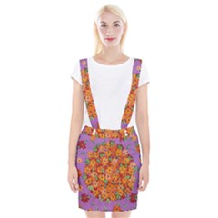 Floral Sphere Braces Suspender Skirt by dawnsiegler