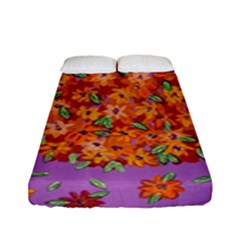 Floral Sphere Fitted Sheet (full/ Double Size)