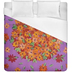 Floral Sphere Duvet Cover (king Size) by dawnsiegler