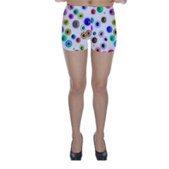 Colorful Concentric Circles              Skinny Shorts by LalyLauraFLM