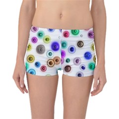 Colorful concentric circles              Boyleg Bikini Bottoms