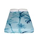 Watercolor Palms Pattern  Fitted Sheet (Full/ Double Size) View1