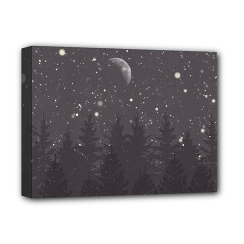 Night Full Star Deluxe Canvas 16  X 12   by berwies