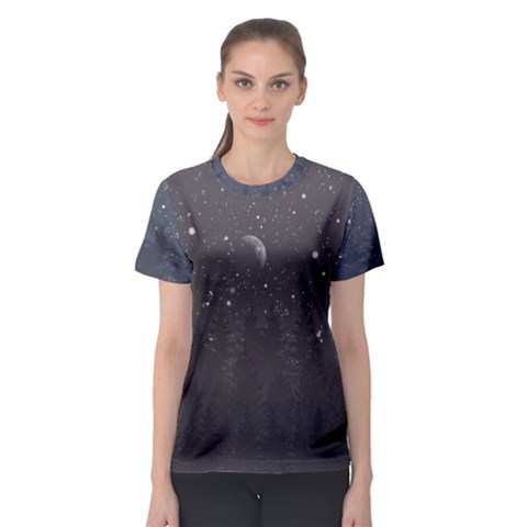 Night Full Star Women s Sport Mesh Tee by berwies