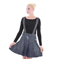 Night Full Star Suspender Skater Skirt