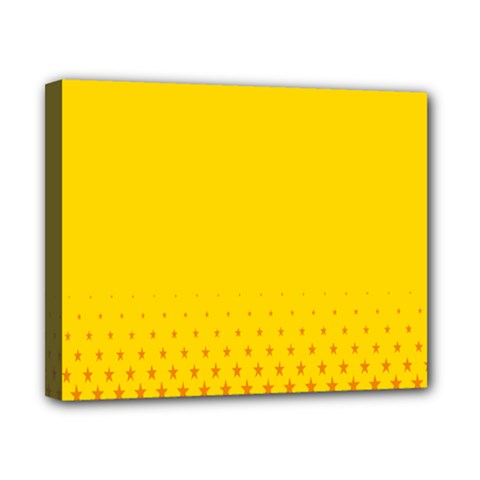 Yellow Star Light Space Canvas 10  X 8  by Mariart