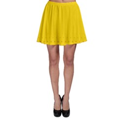 Yellow Star Light Space Skater Skirt by Mariart