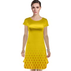 Yellow Star Light Space Cap Sleeve Nightdress by Mariart