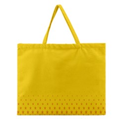 Yellow Star Light Space Zipper Large Tote Bag by Mariart