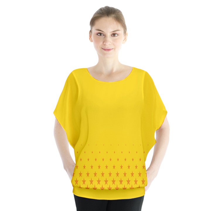 Yellow Star Light Space Blouse