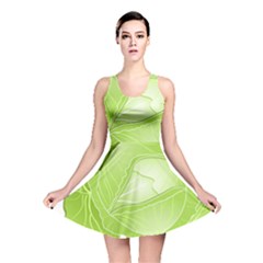 Cabbage Leaf Vegetable Green Reversible Skater Dress by Mariart