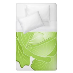 Cabbage Leaf Vegetable Green Duvet Cover (single Size) by Mariart