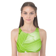 Cabbage Leaf Vegetable Green Tank Bikini Top by Mariart