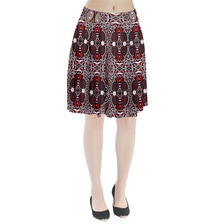 Batik Fabric Pleated Skirt