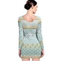 Circle Polka Plaid Triangle Gold Blue Flower Floral Star Long Sleeve Bodycon Dress View2