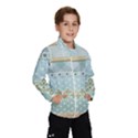 Circle Polka Plaid Triangle Gold Blue Flower Floral Star Wind Breaker (Kids) View1